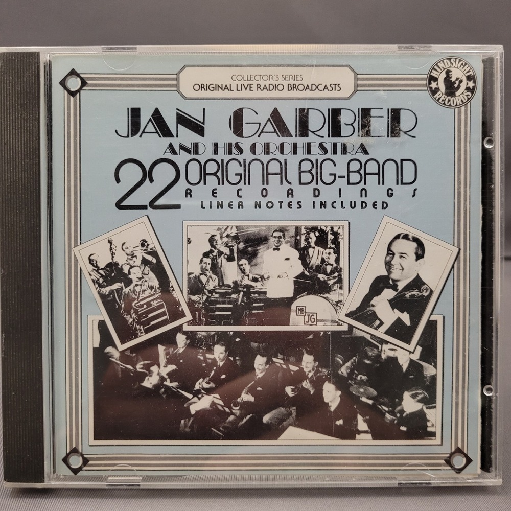 22 Original Big-Band Recordings by Jan Garber and His Orchestra (CD, 1987)
